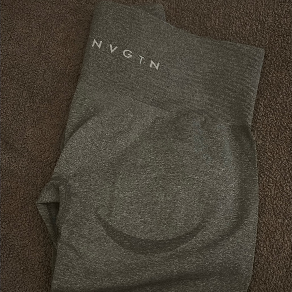 Chic Ribbed Leggings in Gray